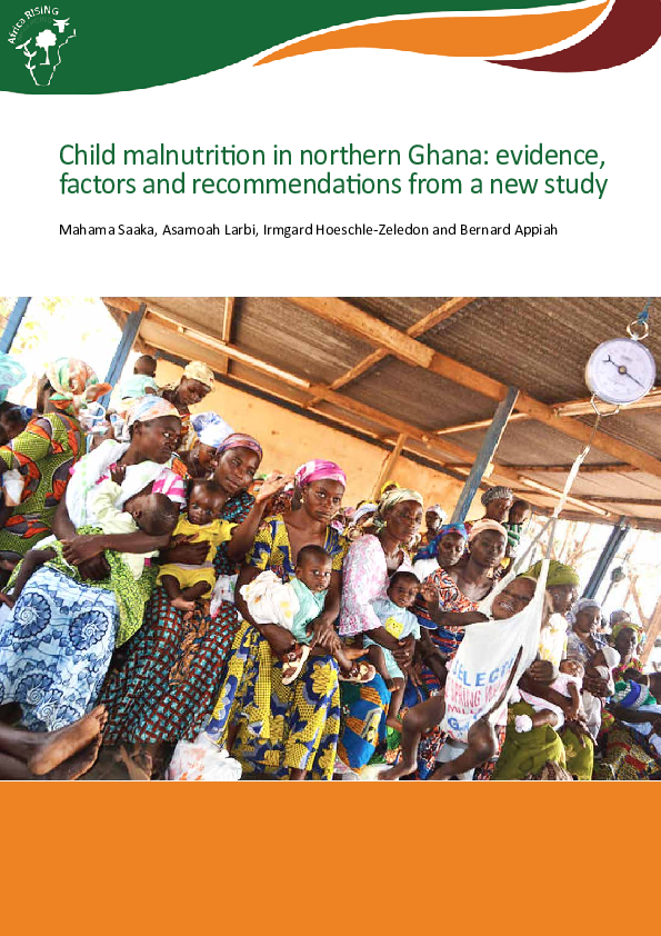 (PDF) Child malnutrition in northern Ghana: Evidence, factors and ...