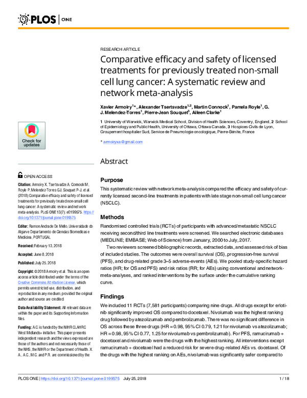 (PDF) Comparative efficacy and safety of licensed treatments for ...