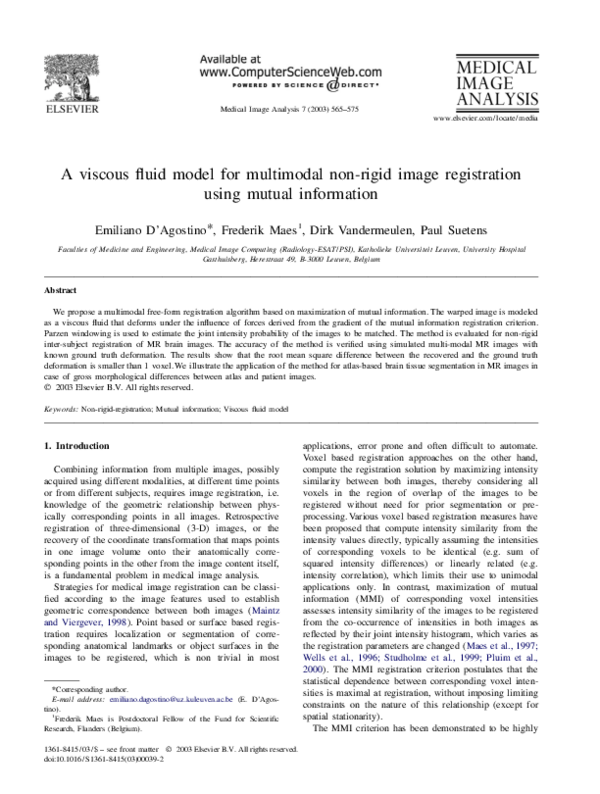 (PDF) A viscous fluid model for multimodal non-rigid image registration ...