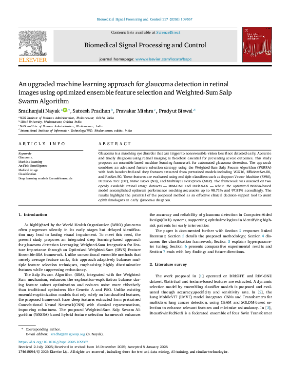 (PDF) Biomedical Signal Processing and Control