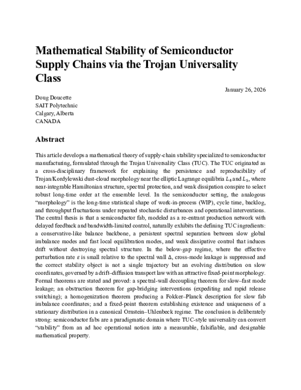 (PDF) Mathematical Stability of Semiconductor Supply Chains via the ...