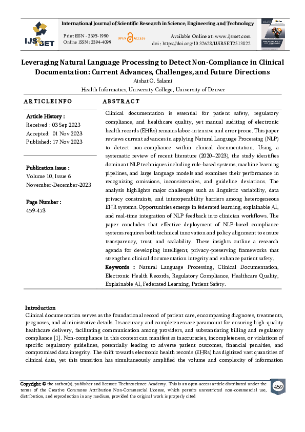 (PDF) Leveraging Natural Language Processing to Detect Non-Compliance ...