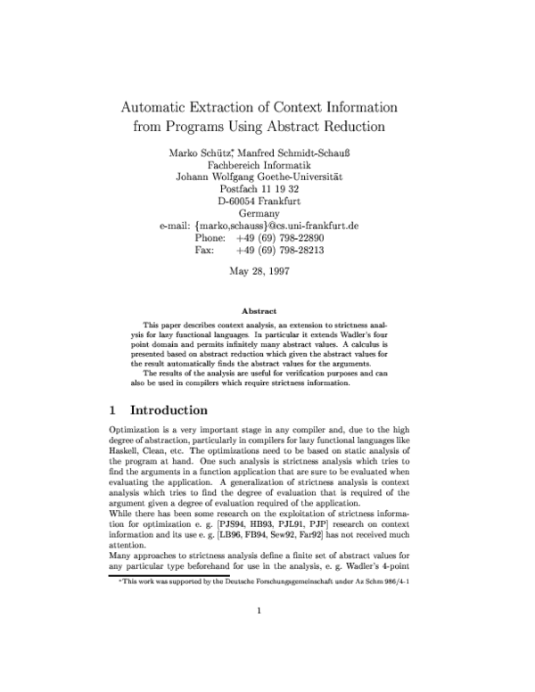 (PDF) Automatic extraction of context information from programs using ...