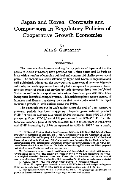 (PDF) Japan and Korea: Contrasts and Comparisons in Regulatory Policies ...