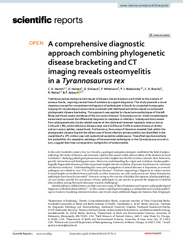 (PDF) A comprehensive diagnostic approach combining phylogenetic ...