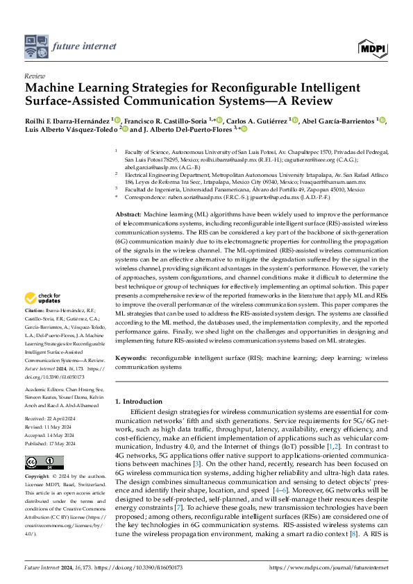 (PDF) Machine Learning Strategies for Reconfigurable Intelligent ...