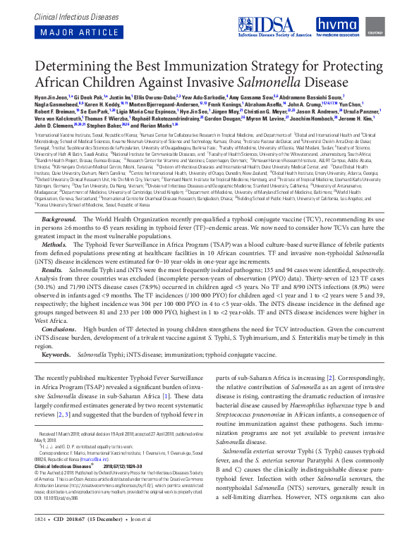 (PDF) What is the best immunization strategy for protecting African ...