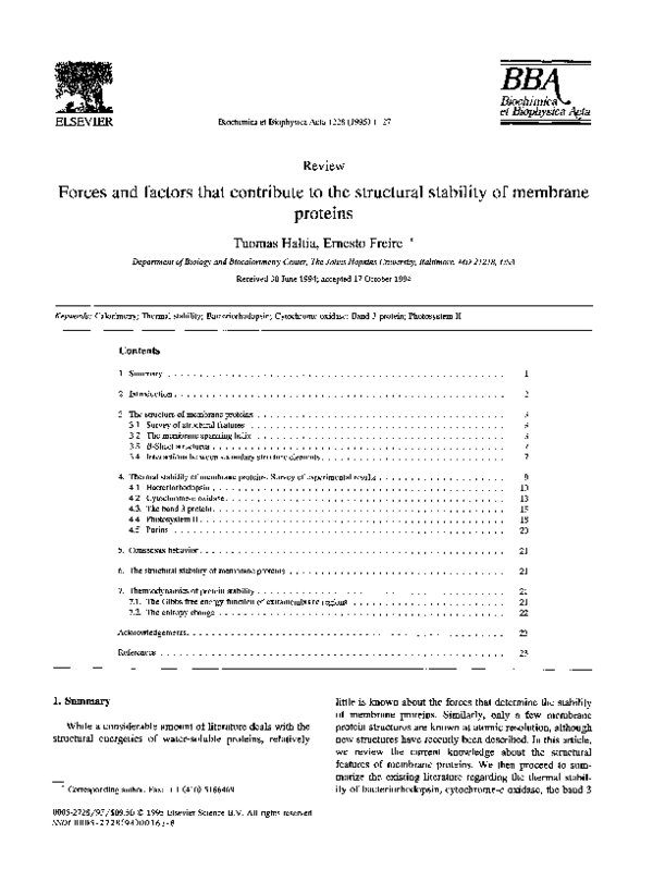 PDF) Forces and factors that contribute to the structural