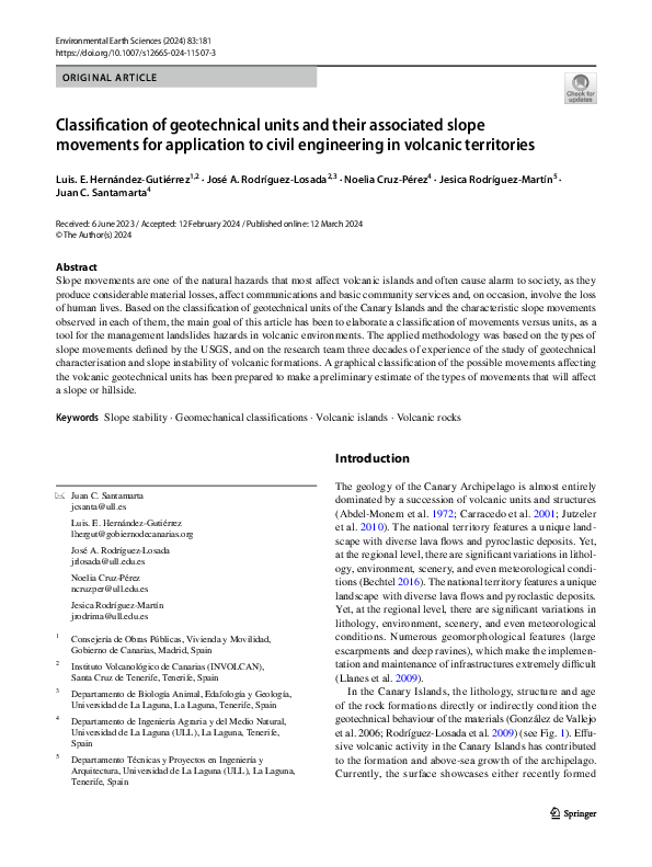 (PDF) Classification of geotechnical units and their associated slope ...