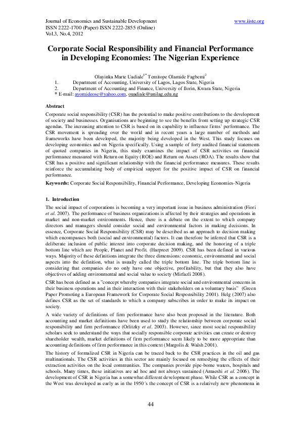 (PDF) 11.Corporate Social Responsibility and Financial Performance in ...