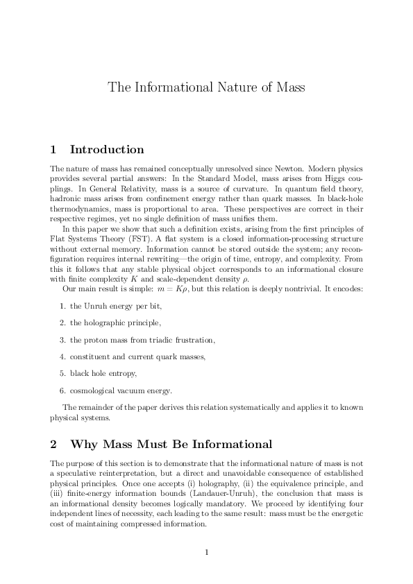 (PDF) New mass theory