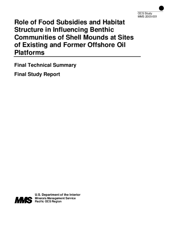 (PDF) Role of food subsidies and habitat structure in influencing ...