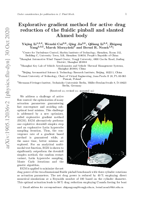 (PDF) Explorative gradient method for active drag reduction of the ...