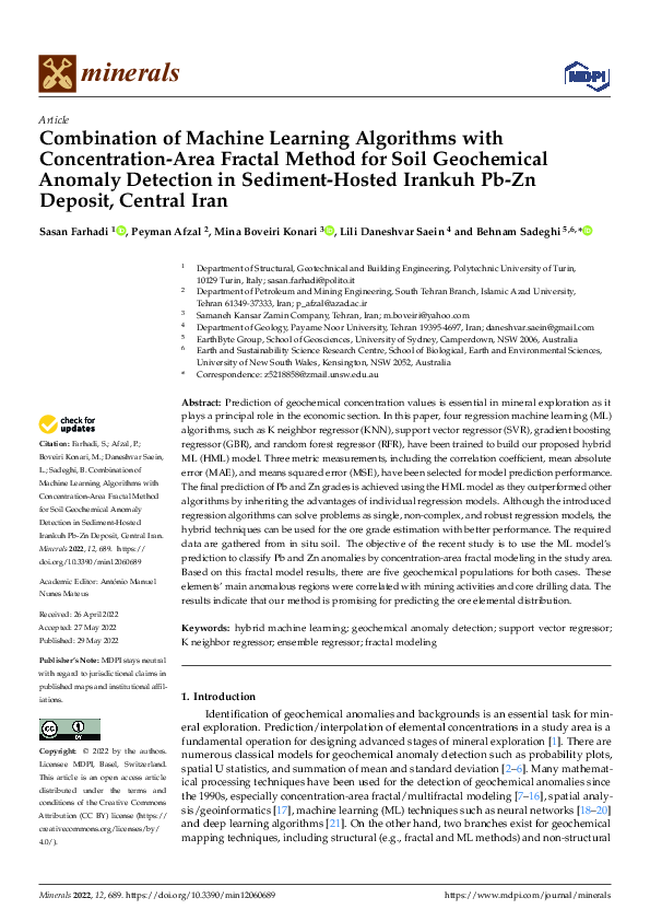 (PDF) Combination of Machine Learning Algorithms with Concentration ...