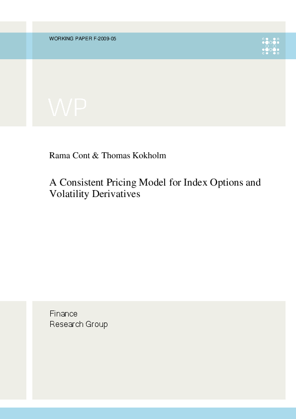 (PDF) A Consistent Pricing Model for Index Options and Volatility ...