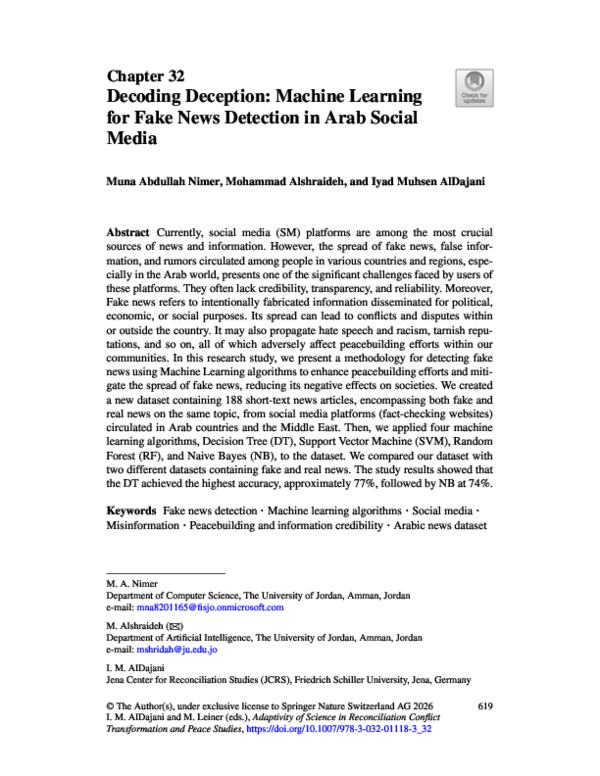 (PDF) Decoding Deception Machine Learning
