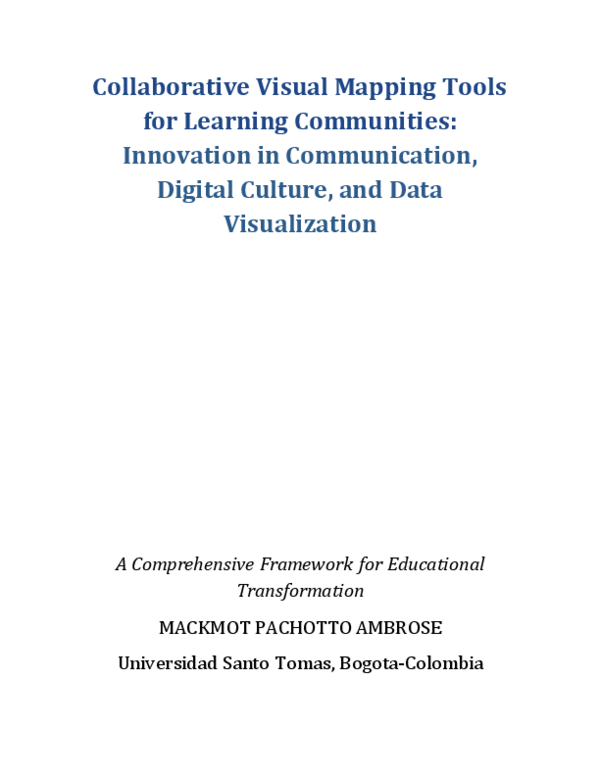 (PDF) Collaborative Visual Mapping Tools for Learning Communities ...