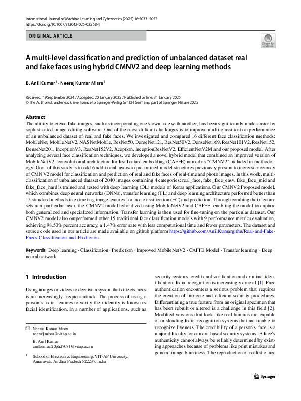 (PDF) A multi-level classification and prediction of unbalanced dataset ...