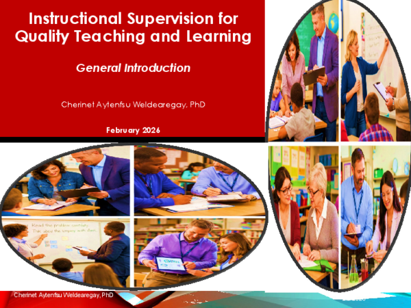 (PDF) Instructional Supervision for Quality Teaching and Learning