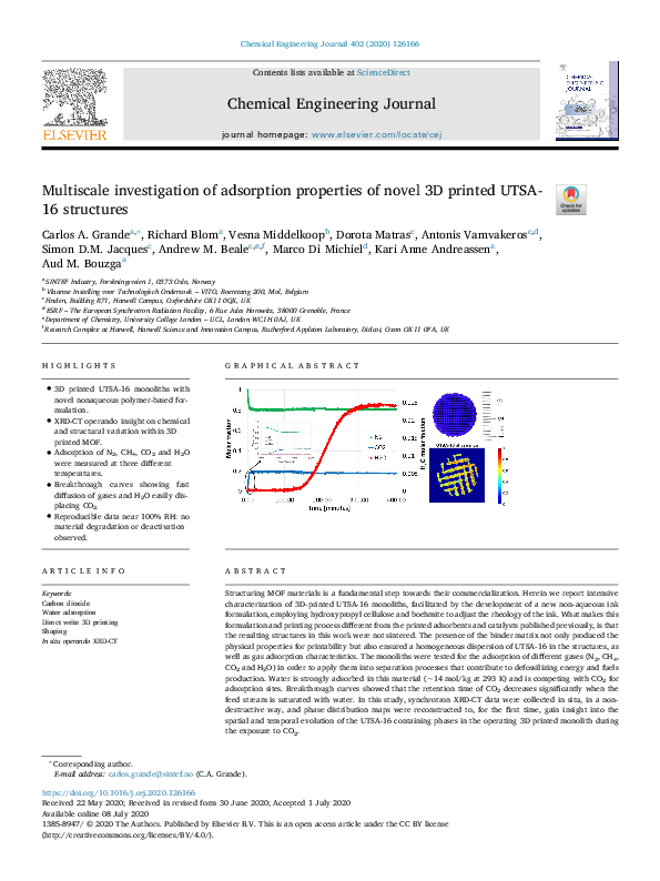 (PDF) Multiscale investigation of adsorption properties of novel 3D ...