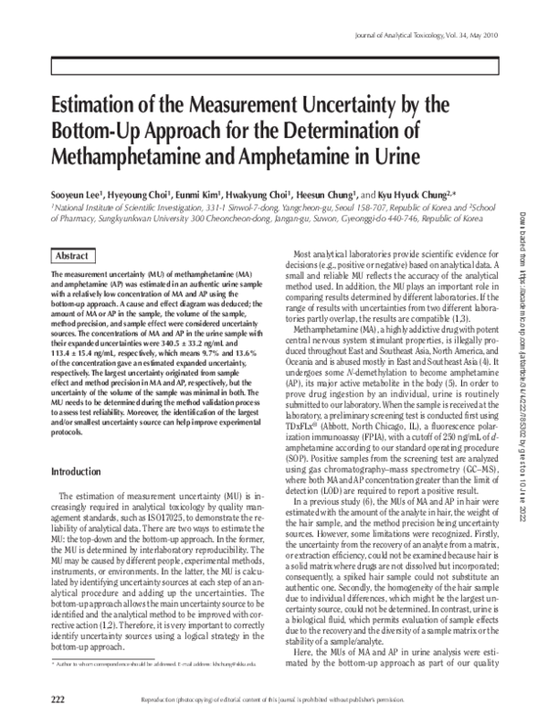(PDF) Estimation of the Measurement Uncertainty by the Bottom-Up ...