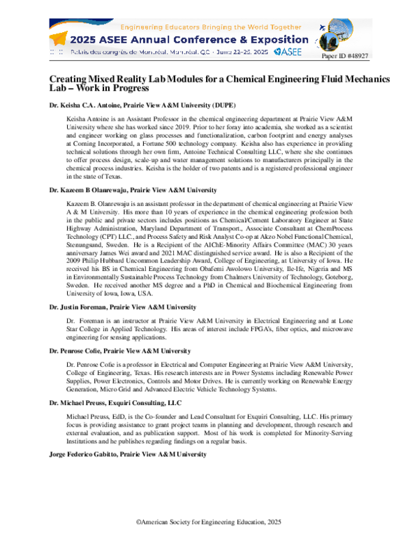 (PDF) Creating Mixed Reality Lab Modules for a Chemical Engineering ...