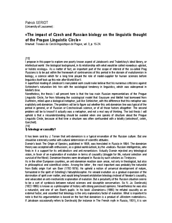 (PDF) The Impact of Czech and Russian Biology on the Linguistic Thought ...