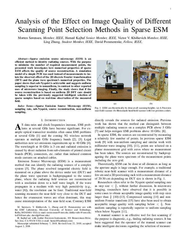 (PDF) Analysis of the Effect on Image Quality of Different Scanning ...
