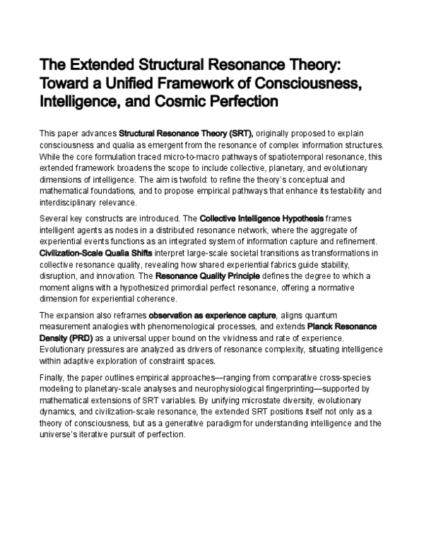 (PDF) The Extended Structural Resonance Theory: Toward a Unified ...