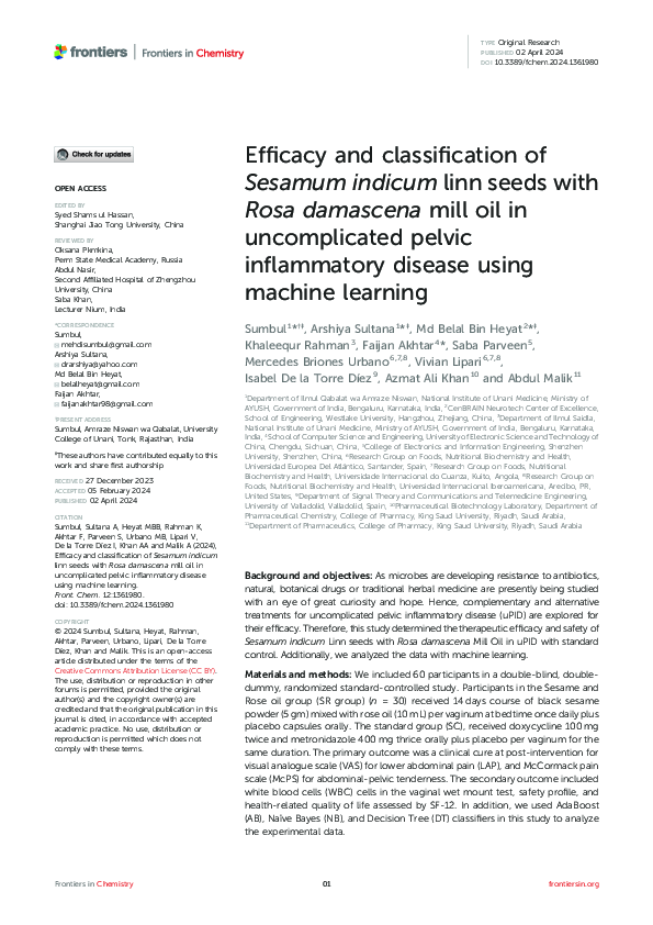 (PDF) Efficacy and classification of Sesamum indicum linn seeds with ...
