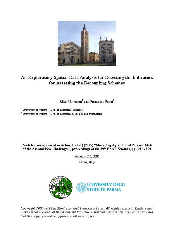 (PDF) An Exploratory Spatial Data Analysis for Detecting the Indicators ...