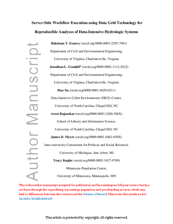 (PDF) Server‐side workflow execution using data grid technology for ...