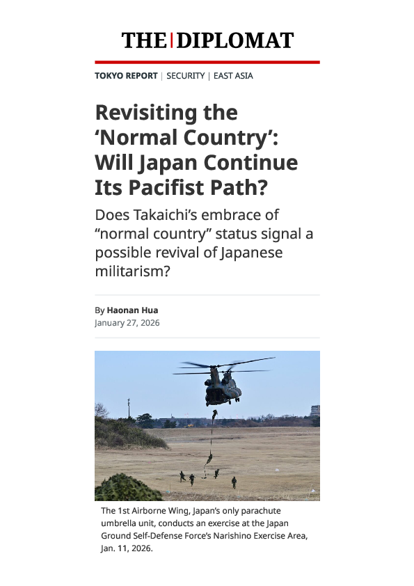 (PDF) Revisiting the 'Normal Country': Will Japan Continue Its Pacifist ...
