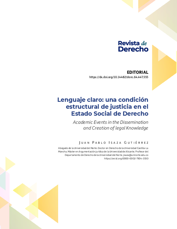 (PDF) Lenguaje claro: una condición estructural de justicia en el ...