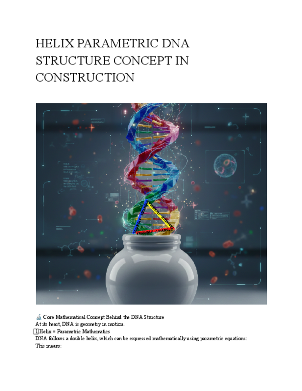 (PDF) HELIX PARAMETRIC DNA STRUCTURE CONCEPT IN CONSTRUCTION 🔬 Core ...