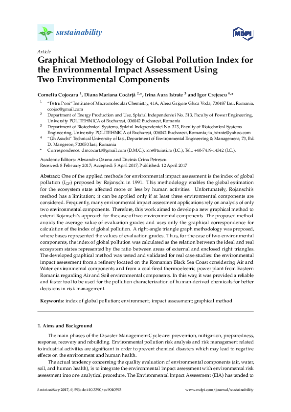 (PDF) Graphical Methodology of Global Pollution Index for the ...