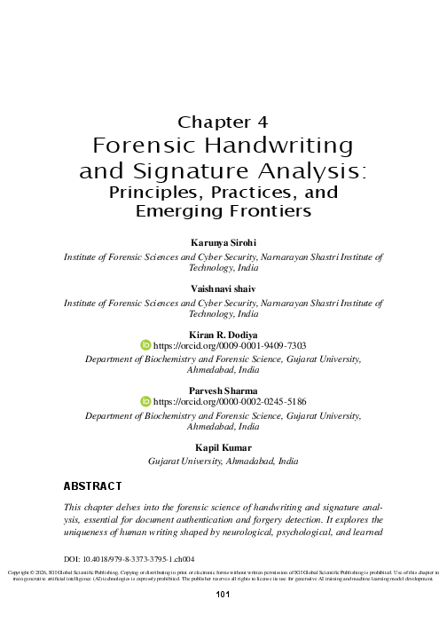 (PDF) Forensic Handwriting and Signature Analysis: Principles ...