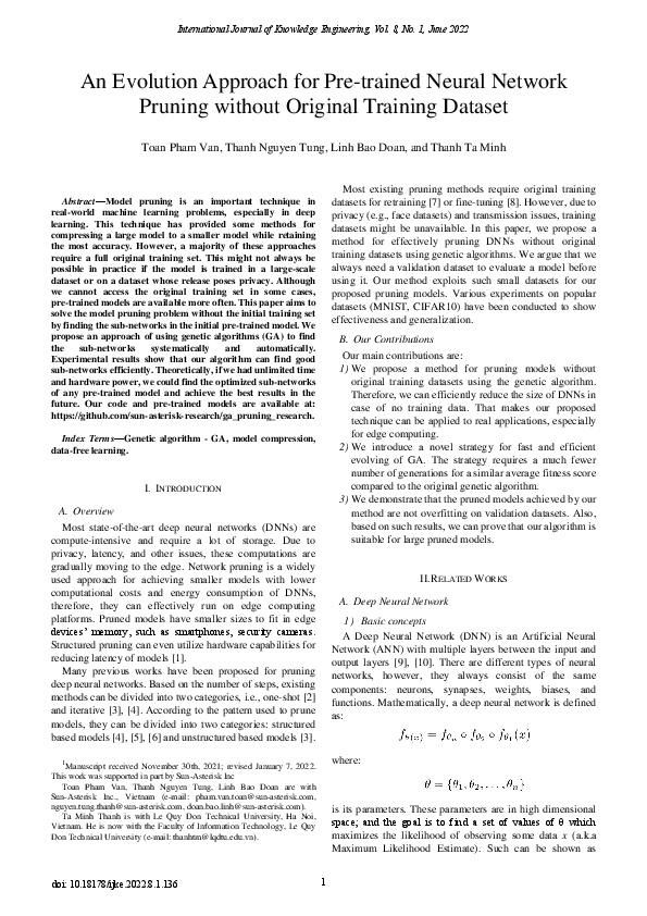 (PDF) An Evolution Approach for Pre-trained Neural Network Pruning ...