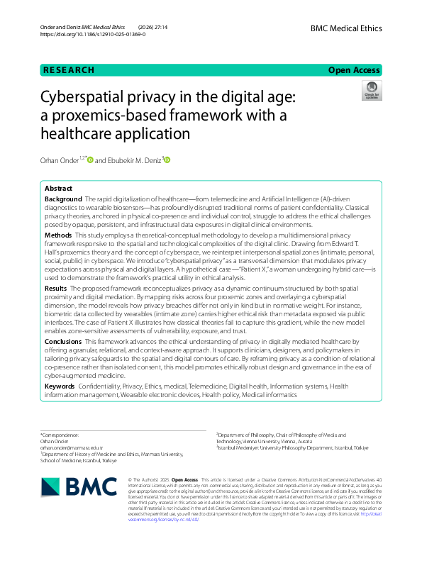 (PDF) Cyberspatial privacy in the digital age: a proxemics-based ...