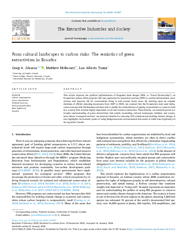 (PDF) From cultural landscapes to carbon sinks: The semiotics of green ...
