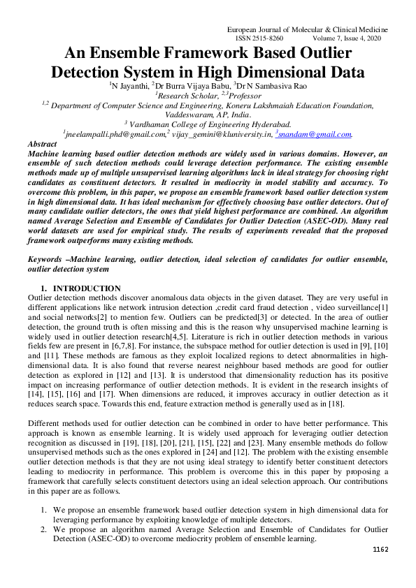 (PDF) WITHDRAWN: An ensemble framework based outlier detection system ...