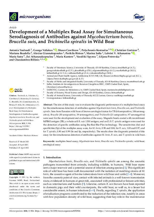 (PDF) Development of a Multiplex Bead Assay for Simultaneous ...