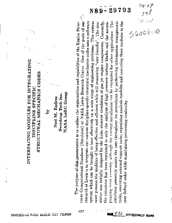 (PDF) Interfacing modules for integrating discipline specific ...