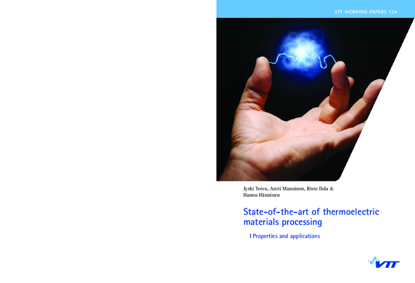 (PDF) State-of-the-art of Thermoelectric Materials - Processing ...