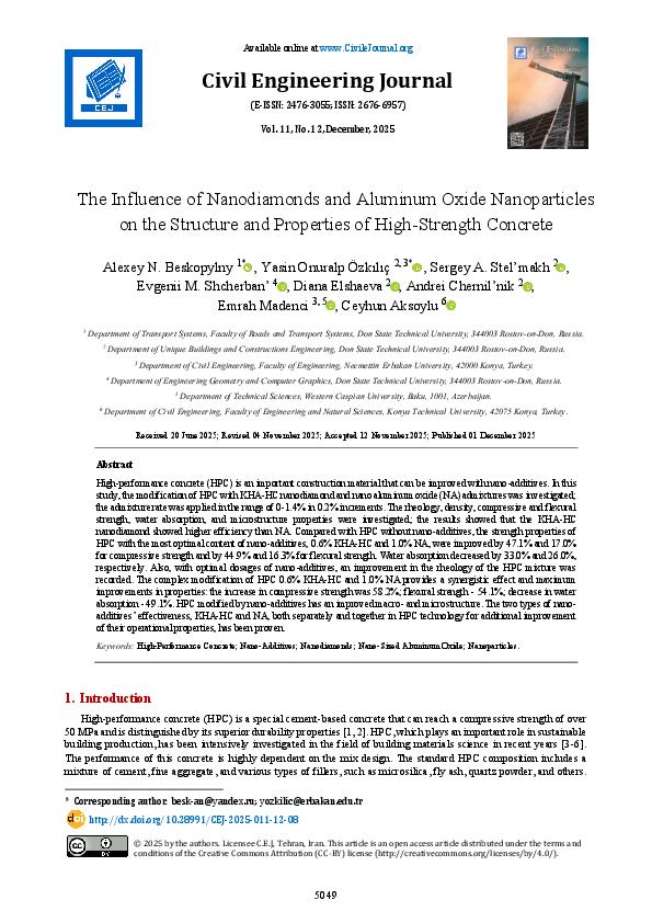 (PDF) The Influence of Nanodiamondsand Aluminum Oxide Nanoparticles on ...