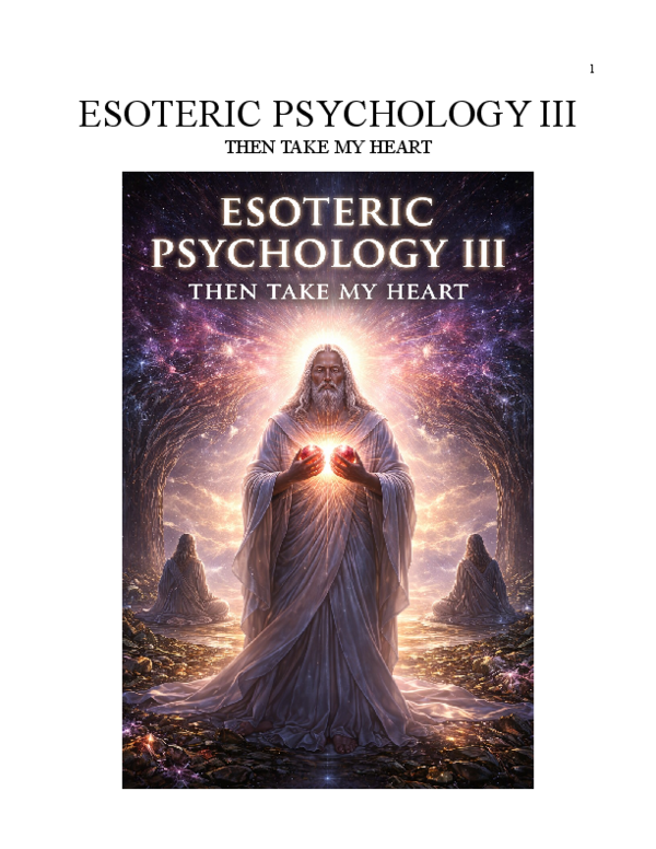 (PDF) Esoteric Psychology III - Then Take My Heart