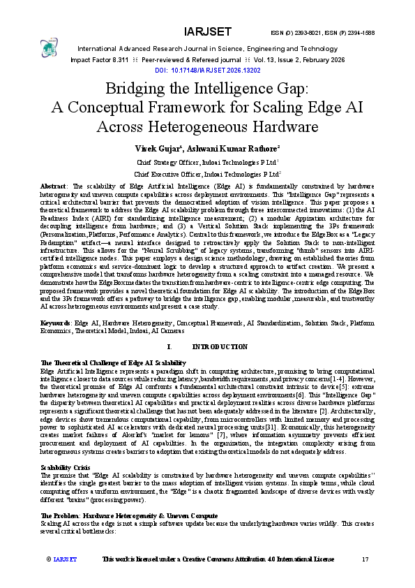 (PDF) Bridging the Intelligence Gap: A Conceptual Framework for Scaling ...