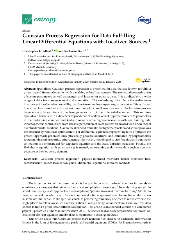 (PDF) Gaussian Process Regression for Data Fulfilling Linear ...