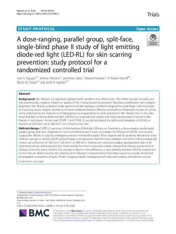 (PDF) A dose-ranging, parallel group, split-face, single-blind phase II ...