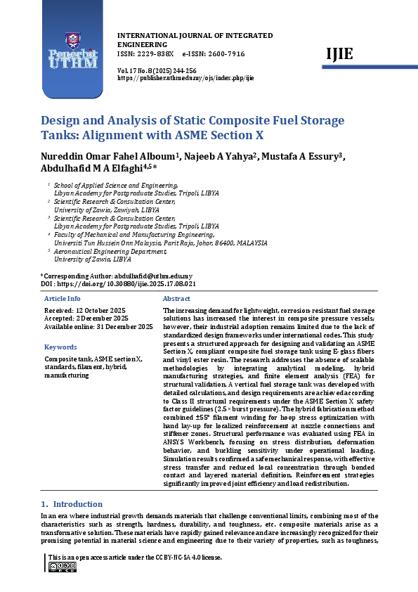 (PDF) Design and Analysis of Static Composite Fuel Storage Tanks ...
